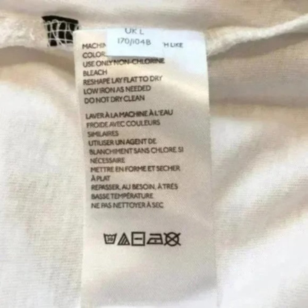 Free People Weekend Rush Henley Tee in White. L - Picture 6 of 8